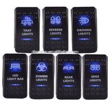 12V-24V Waterproof Car Arb Carling Style Colors LED Light Rocker Switch