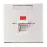 Single Port 45 Angled Degree AMP Type Face Plate