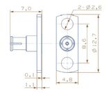 SMP Type Female 2 Hole Flange Mount Connector