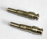 BNC Zinc Alloy Plating Nickel Male RF Connector for RG6/Rg58