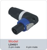 Speaker Connector Chassis Speakon 4 Pole Plug Male 4-Pin Bend