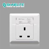 13A Socket UK Wall Switch Socket with Double USB