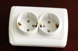 European Style Socket Double with Earthing 7128X