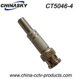 Male BNC Plug with Solder and Long Metal Boot (CT5046-4)