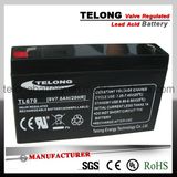Rechargeable Sealed Lead Acid Battery 6V7ah for UPS