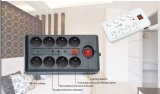 8 Outlets Power Strip, Power Socket with Light Switch, Overload Protection (GGFPBDS06)
