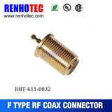 Gold Plated F Female and Male Connectors