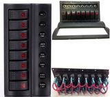 Marine/Boat Rocker Switch Panel with LED Indicator/Rocker Switch Panel