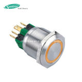 Waterproof Stainless Steel Spst Metal Pushbutton Switch