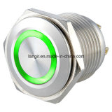 16mm Short Body Momentary 1no Stainless Steel Push Button Switch with Ring LED