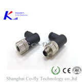 M8 Right Angle, 4 Pins Moldded, Female, Circular Aviation Plug, Connector