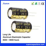 25V 680UF Aluminum Electrolytic Capacitor Long Life 8000hours