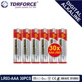 Mercury&Cadmium Free China Supplier Digital Alkaline Battery (LR03-AAA 30PCS)