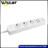 3 Outlets, 4 USB Port, EU Plug, Power Socket, C 723-C