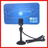 Digital Indoor HD TV HDTV DTV VHF UHF Flat High Gain Antenna