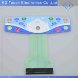 Custom Pillow Embossing Membrane Control Panel with Connector for Entertainment