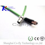 M12 Straight Shielded Panel Connector with Straight Male RJ45