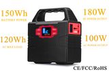 150wh Portable Solar Energy Generator Lithium Battery Solar System