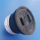 2 Flat Pins ABS Material Socket (Y120)