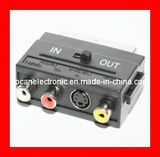 Scart Adapter, Scart Plug & 3RCA Jack and 4p Jack