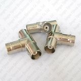 T-Shape BNC 3 Way Female to Female/Male Adapter RF Coaxial Connector