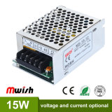 2017 New Mini 15W DC Power Supply with RoHS Ce Approval (MS-15-12)