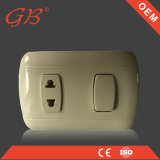 South American One Gang Electrical Wall Switch Wall Socket