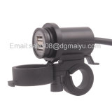 Motorcycle 3.1A Charger Socket Bracket with LED Lights