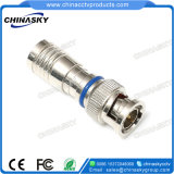 Waterproof Male Compression CCTV BNC Connector for RG6 Cable (CT5078S/RG6)