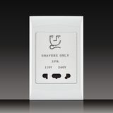 15A 115V/240V Shaver Socket for Hotel (S120A13)