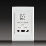 15A 115V/240V Shaver Socket for Hotel (S120A13)