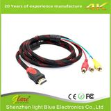 HDMI Male to 3RCA Cable
