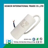 Cbb60 Series AC Motor Capacitor Run Capacitor 25UF 450V Flat Base Cable Type