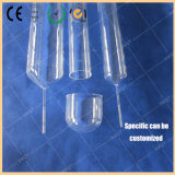 Aln GaN GaAs ZnO Semiconductor Industry with High Temperature 1200 Degrees High Purity Quartz Tube
