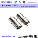 Zinc Alloy/Brass Body Nickel Plated Straight BNC Connector