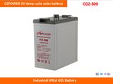 Cspower 2V800ah Deep Cycle Gel Battery for Solar Power System, China Supplier