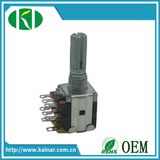 Jiangsu 12mm Dual Gang Rotary Volume Control 10k Linear Potentiometer