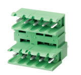 5.0/5.08mm Pitch Header Terminal Block with Flange and Double Level