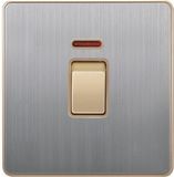 British Standard Stainless 25A Dp Wall Switch