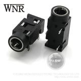 Wnre Female 3.5mm Audio Jack Mono Stereo Jack 3 Pin Pj-320f Phone Jack