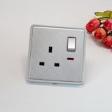 1 Gang Switched Socket with Neon