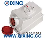 IP44 16A 4p Red Industrial Switch Socket Machine