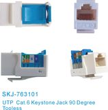 90 Degree UTP CAT6 Modular Jack Tooless