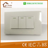Three Lever One Way Two Way Push Button Wall Switch