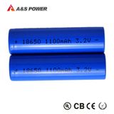 18650 3.2V 1100mAh Rechargeable Lithium LiFePO4 Battery