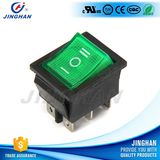 High Quality Kcd4-101/N 6 Pin Colour Self-Locking Push Button Rocker Switch