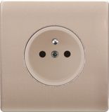 British Standard Golden French-Style Wall Socket Flat