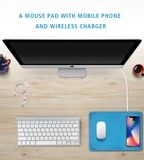 Universal Fast Wireless Mobile Phone Stand Charger Mouse Pad Small Qi Wireless Charger for Smart Phone