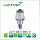 M8 3pin Female Panel Rear Mounting Circular Connector