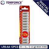 Mercury&Cadmium Free China Supplier Digital Alkaline Battery (LR6-AA 12PCS)